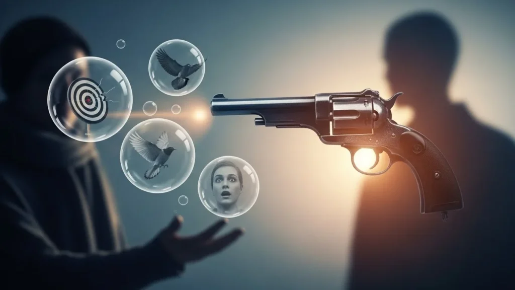 being shot versus shooting