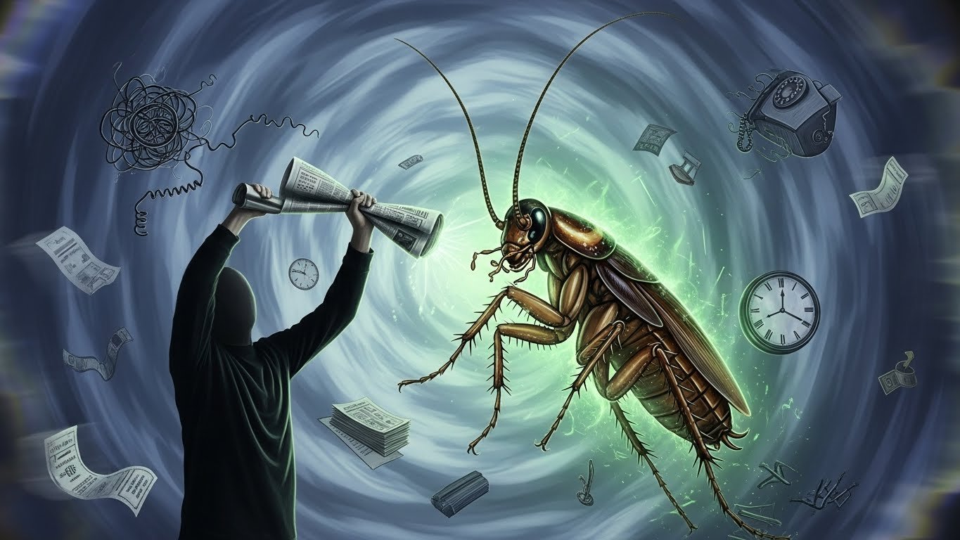 killing cockroach in dream meaning
