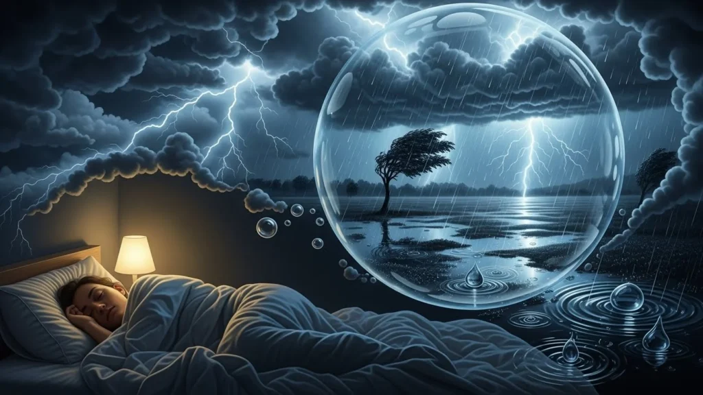 seeing heavy rain in dream meaning