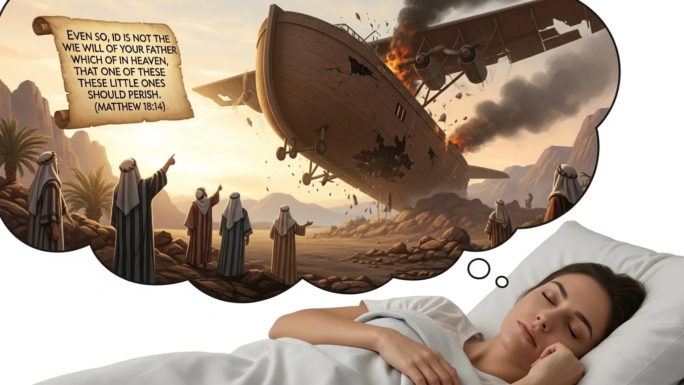 witnessing plane crash dream meaning biblical