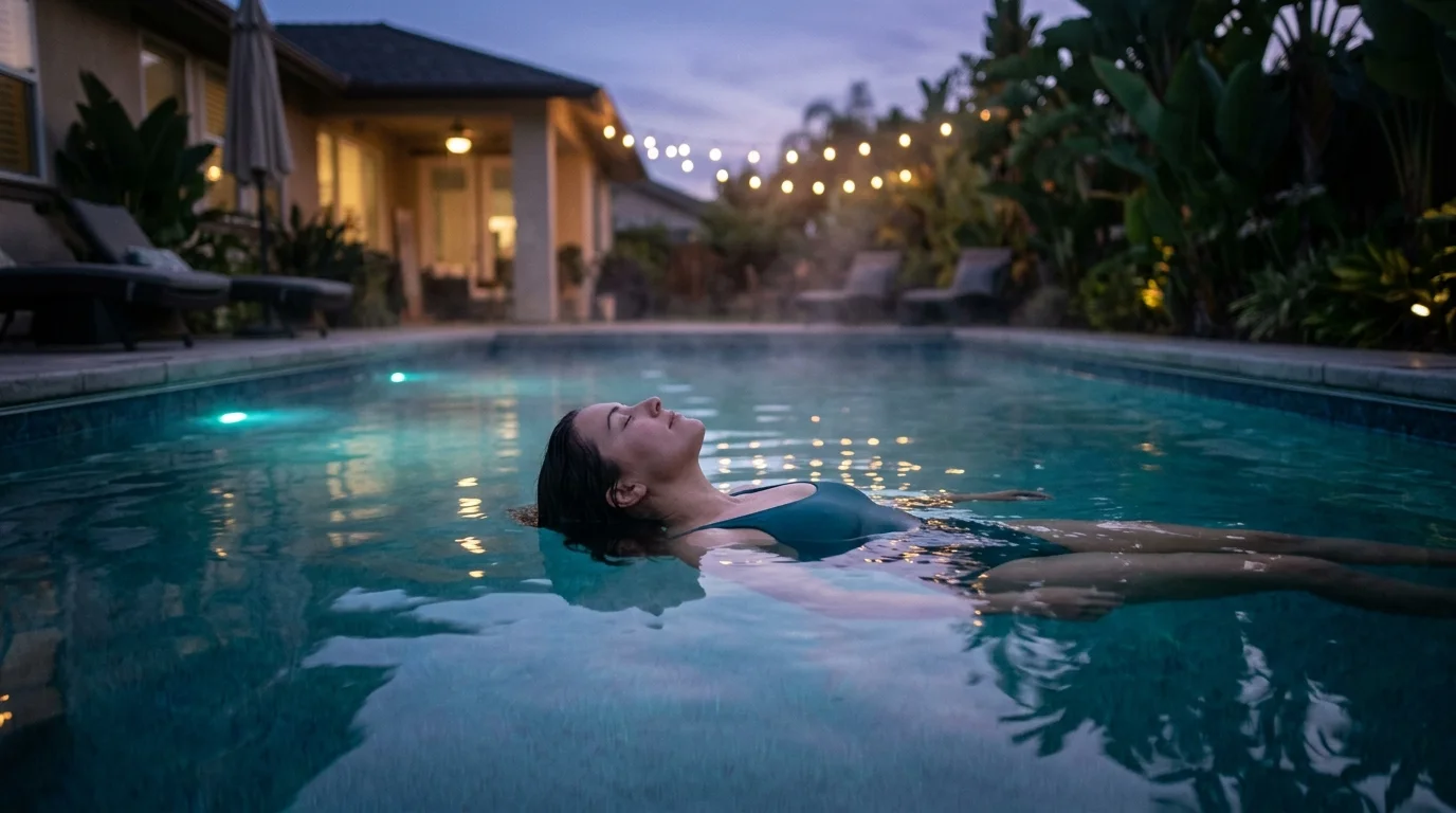 Pool at Night in a Dream