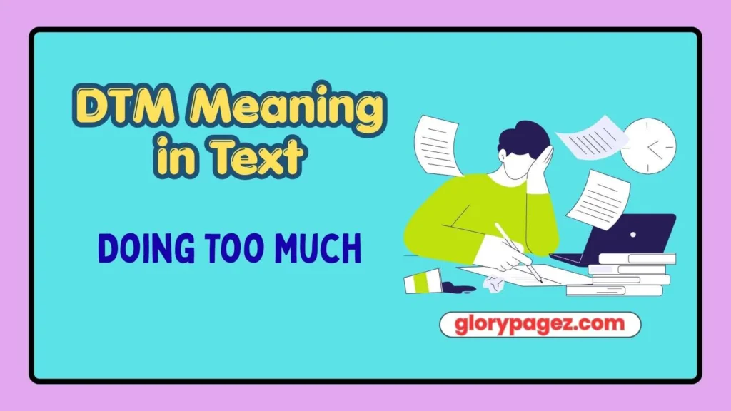 DTM Meaning in Text