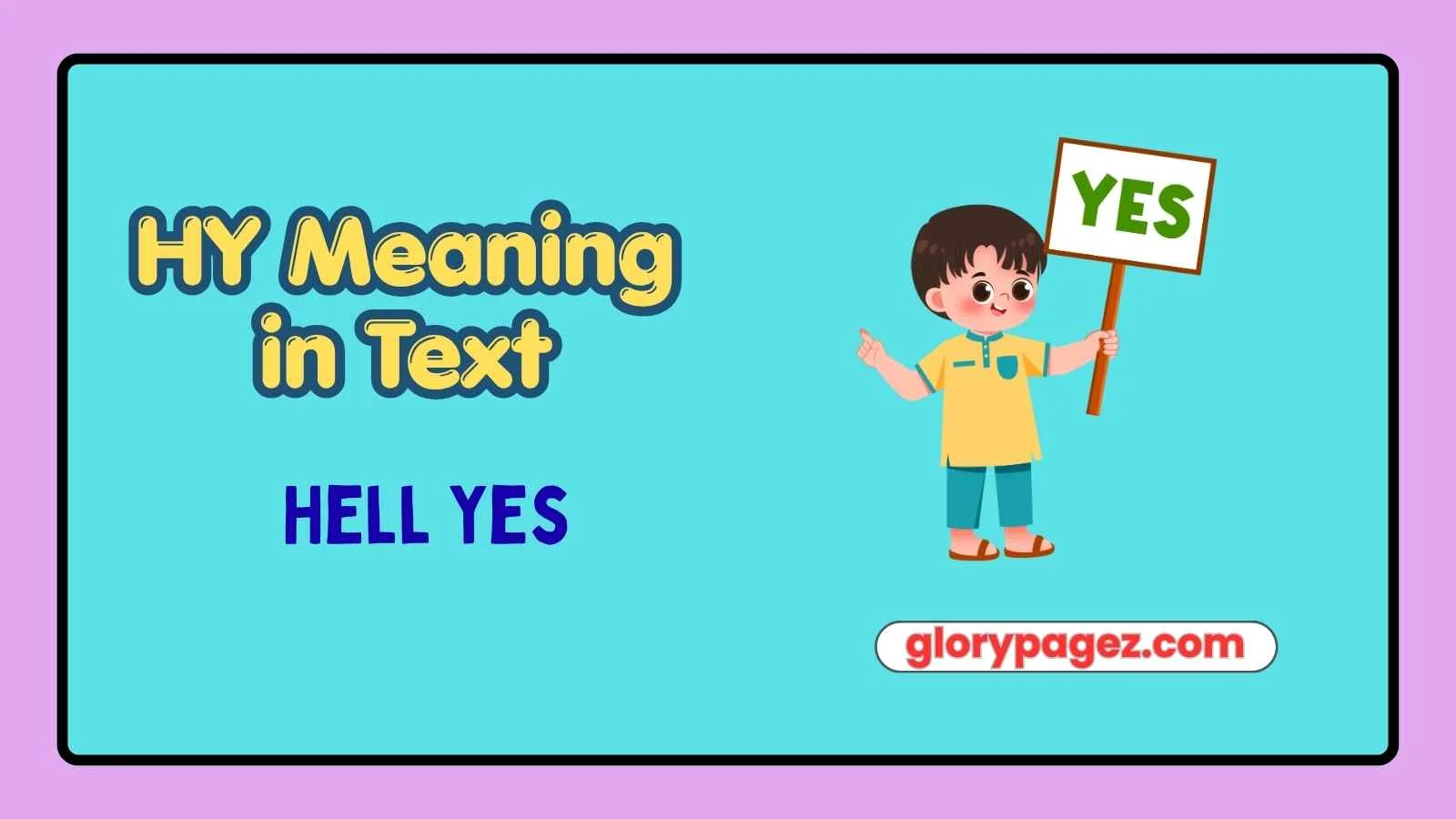 HY Meaning in Text