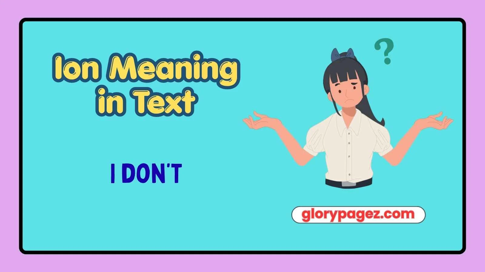 Ion Meaning in Text