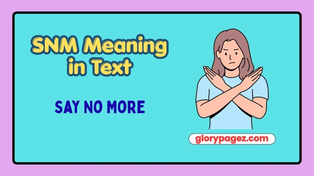 SNM Meaning in Text