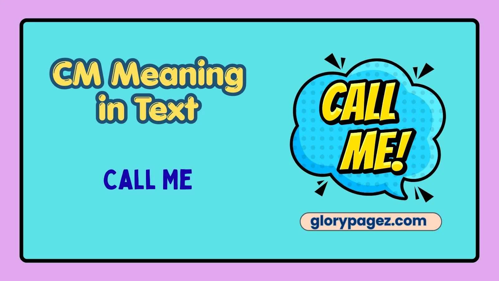 CM Meaning in Text