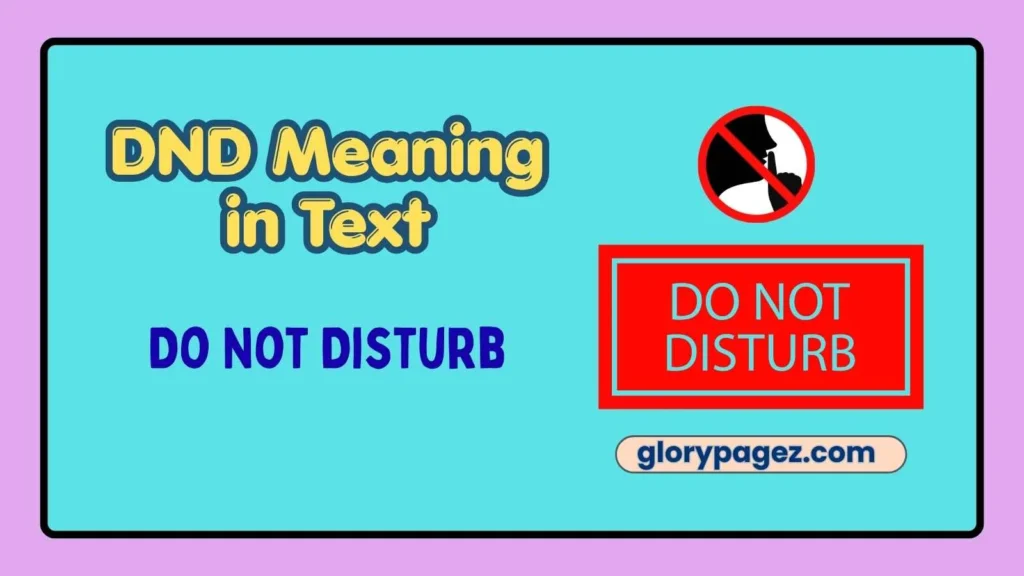 DND Meaning in Text