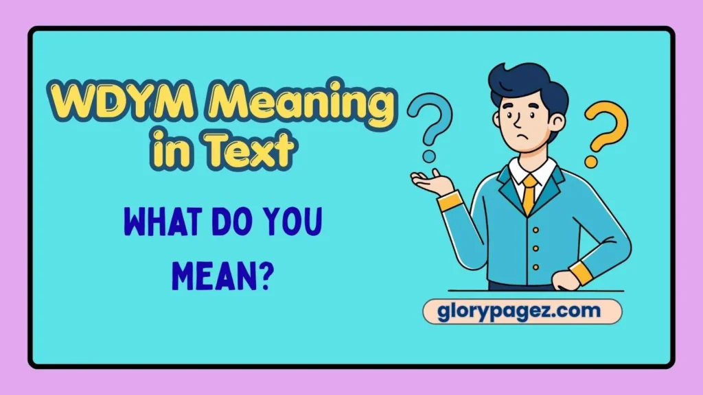 WDYM Meaning in Text